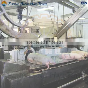 Pig Killing And Shackling Flat Conveyor for Big Pig Slaughter Machine Plant thumbnail-1