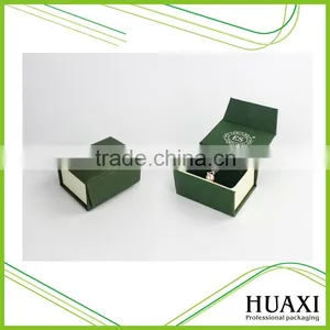 Luxury Foldable Cardboard Fancy Paper Velvet Jewelry Pendant Box thumbnail-1