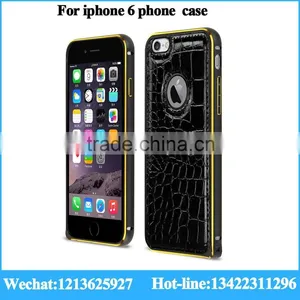 Genuine Leather Phone Case for Apple Iphone 5.5inch Phone Leather Case for Iphone With Metal Bumper Quality Choice thumbnail-2