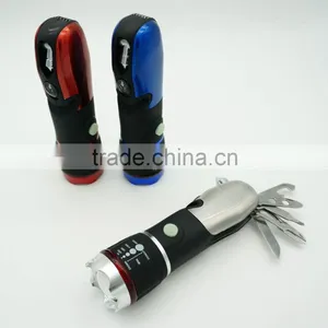 Multifunction Tool Led Tactical ABS Torch Flashlight thumbnail-1