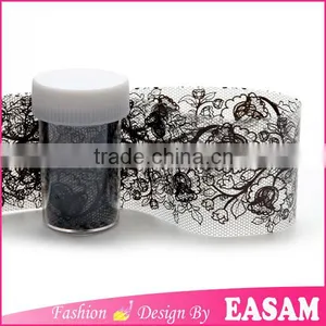 Fashion Lace Professional Nail Star Foil Wraps Sticker thumbnail-1