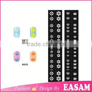 Arrows in Mess Nail Art Template Cartoon Hollow Out Nail Art Sticker Nail Art Stencil Factory thumbnail-1
