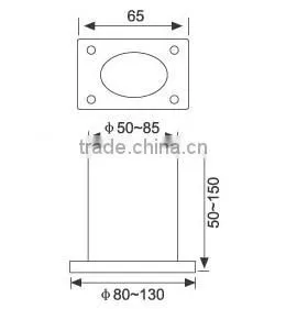 RS0701 Top-selling Products White Bottom Sofa Leg thumbnail-2