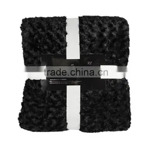 100% Polyester Plain pv Fleece Gifts Promotional Blanket and Pillow thumbnail-5