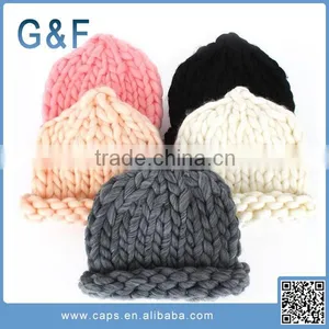 Super Grade Winter Thick Knitted Twist Cap thumbnail-1