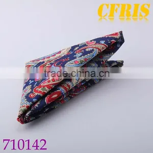 Paisley Pattern Pocket Square,100% Cotton Pocket Square thumbnail-5