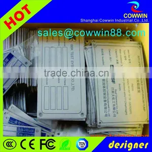 New Square Shape Steel Name Plate With 3M Adhesive Tape thumbnail-2