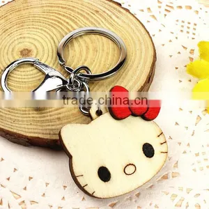 HelloKitty Wood Key Chain/creative Wood Key Chain thumbnail-3