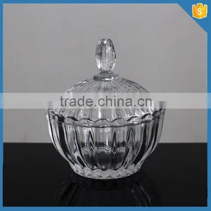 Wholesale Fancy Hand Made Glass Candy Bowl With Lid Quality Choice thumbnail-1