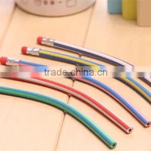 Colorful Magic Bendy Flexible Soft Pencil With Eraser For Kids Student School Office thumbnail-5