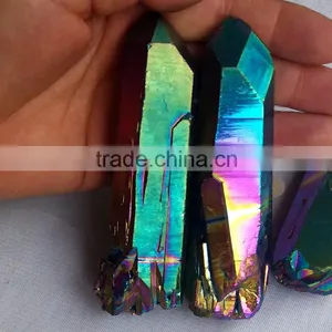Wholesale Angel Aura Quartz Wand Rainbow Natural Crystal Point thumbnail-3