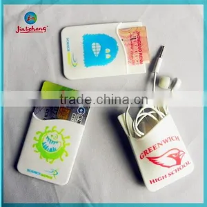 2014 New Product 3M Sticker Mobile Phone Silicone Smart Card Pocket thumbnail-1