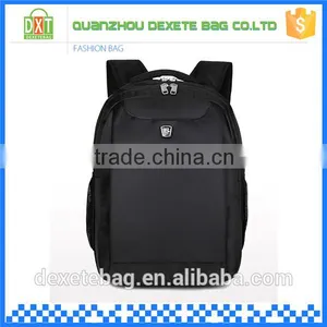 High Capacity Black Trendy Ergonomic Polyester Backpack for Men thumbnail-1