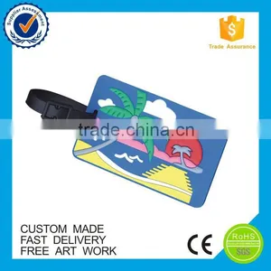 High Quality Rubber Smile Face Pvc Eco-friendly Luggage Tag thumbnail-5