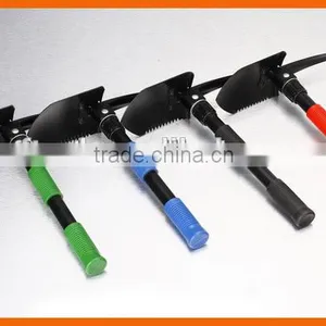 Loading Shovel Full Black Iron Piece Double Plastic Covers Folding Shovel Hot Sell Mini Garden Tool USA thumbnail-1