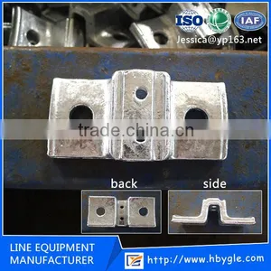 Electric Power Line Fitting Anchor Bracket / Pole Line Bracket With Screw thumbnail-1
