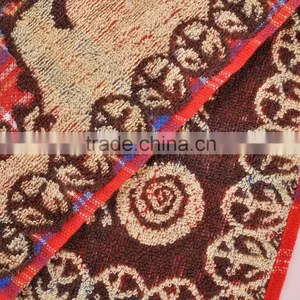 Yarn Dyed Jacquard Cotton Hand Towel With Animal Pattern thumbnail-3