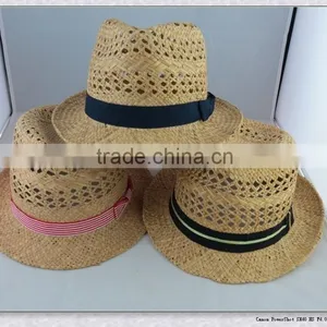 Fashion Design Seagrass Straw Hat Cheap thumbnail-1