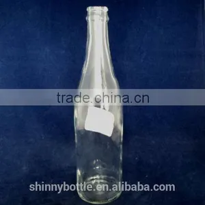 Large Volume Clear Glass Bottle for Beer, Sauces Container thumbnail-1