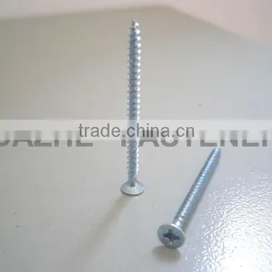 White Blue Zinc Plated Phillips or Pozi Countersunk Chipboard Screws thumbnail-1
