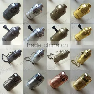 Edison Antique Lamp E27 Brass Lampholder Metal Screw Lamp Socket thumbnail-2