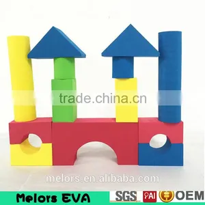 Melors Pre-school Toy Colourful Building EVA Foam Block With Printing and Variouse Shapes for Kids Foam Toys thumbnail-1