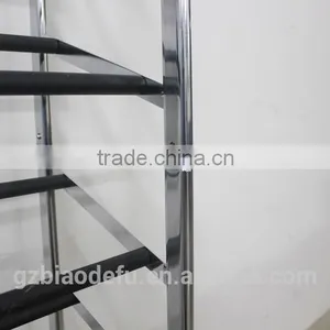 New Design Easy Assembled 10 Tiers Metal Shoe Rack,High Saving Space Metal Shoe Rack thumbnail-2