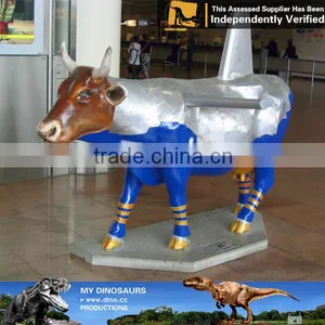 My Dino-C046 Handmade Animated Life-size Fiberglass Cow Model thumbnail-4