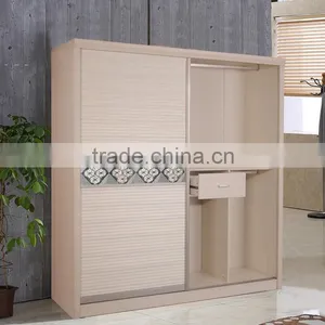 MDF and Melamine Material Clothes Wardrobe for Sale on a Low Price thumbnail-3