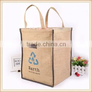 Burlap Jute Tote Bag thumbnail-2