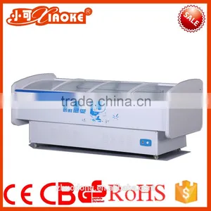 DG-160 Showcase Display Fridge Super Cheap Butcher's Supermarket Combined Island Freezer for Frozen Food thumbnail-1