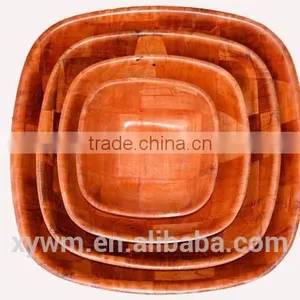Woven Wooden Plate and Bowl thumbnail-2