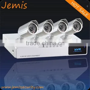 Newest 4CH 1.0mega NVR Kit Wifi/poe/wired Optional Support Onvif2.2, P2P, (JM-4P-W) thumbnail-1