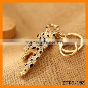 2014 Fashion Alloy Leopard Head Key Chain, Gift Bag Pendant ZTKC-152 thumbnail-1