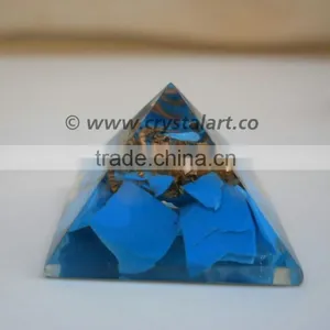 Turquoise Orgone Small Pyramid thumbnail-1
