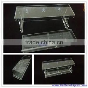 Clear Acrylic Window Bird Feeder With Removable Tray thumbnail-1