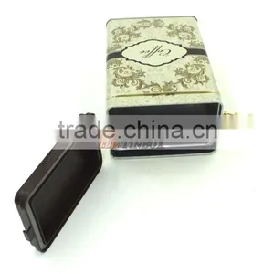 Retangular Metal Tin Boxes Sealed With Plastic Lid thumbnail-5
