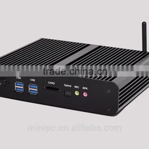 Embeded Fanless Desktop Computer Mini PC Core i7 5500u With With Dual HD Dual COM Dual Lan thumbnail-3