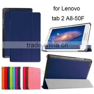Hot Selling Top Quality Folio Leather Case Smart 8 Inch Tablet Cover For Lenovo Tab 2 A8-50 thumbnail-1