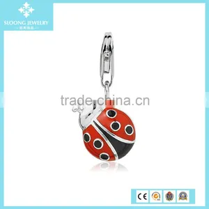 Silver 925 Animal Ladybug Charm in Sterling Silver thumbnail-1