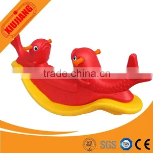 School Playground Mechanical Plastic Rocking Horse for Two Kids thumbnail-3
