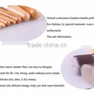 Hot Sale High Quality 11 Pcs Bamboo Makeup Brush Set Including Kabuki Makeup Brushes thumbnail-4