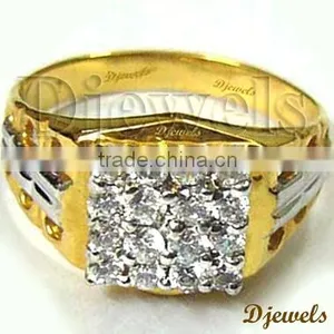 0.71 Ct. Diamond Gent Ring, Engagement Diamond Ring, Wedding Gent Ring, thumbnail-1