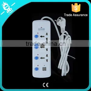 3 Way Universal Type Power Strip With Light Switch thumbnail-2