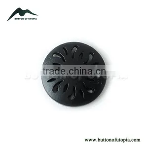 Creative Hollow Wooden Buttons Round 2-Hole Big Buttons thumbnail-1