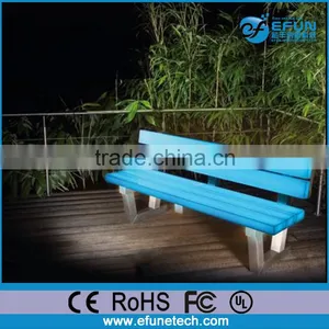 Led Lighting Curved Chair Salon Stool,garden/party Rgb Color Led Long Bench Stools thumbnail-1