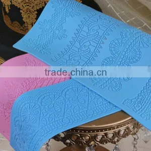 Fondant Cake Decoration Lace Mold Silicone Cake Lace Mat thumbnail-4