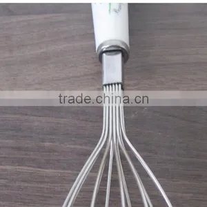 Egg Whisk DIY Hand Tools With Rose Handle Traycake Decorating Tool New Arrival Stainless Steel Egg Beaters thumbnail-4