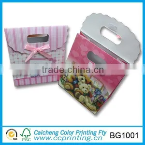 Mini Paper Gift Bag With Bow-knot thumbnail-4