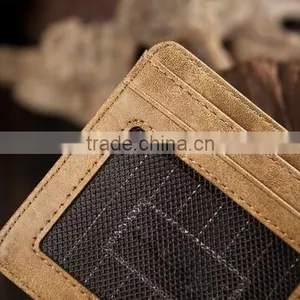 Canvas Multifunction Concise Card Package Smart Men Fashion Wallet thumbnail-3